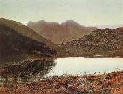 Blea Tarn at First Light,Langdale Pikes in the Distance, Atkinson Grimshaw